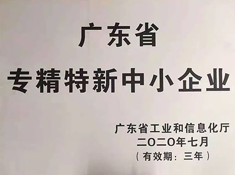 廣東省專精特新中小企業(yè) 